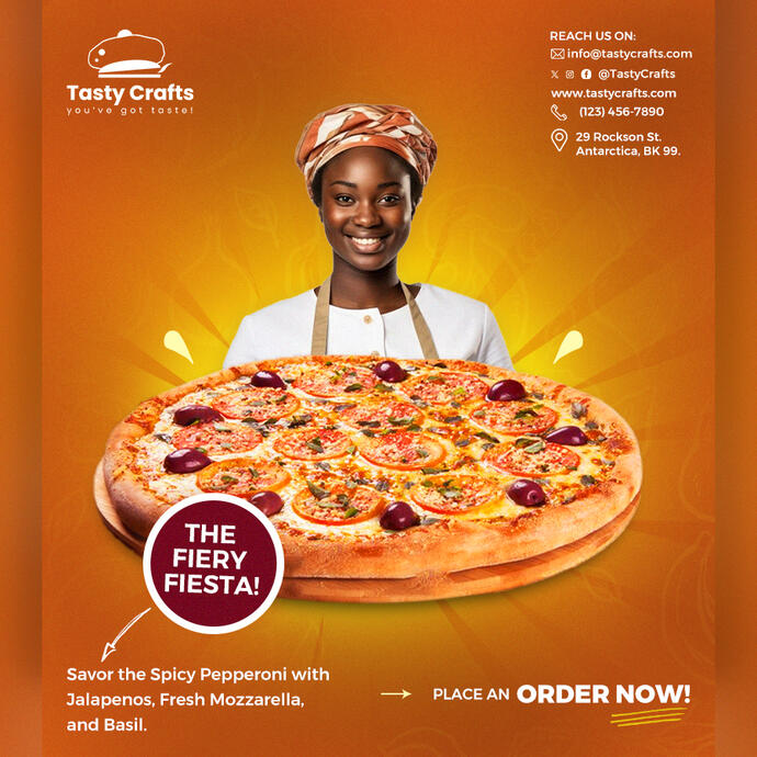 Food Poster Design - TastyCrafts